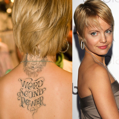 christina aguilera tattoo. Celebrity Tattoo